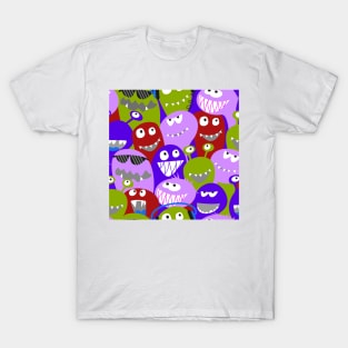 monster fun - red, green, lilac T-Shirt